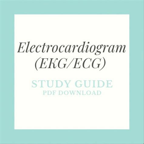 ECG Study Guide PDF に対する画像結果