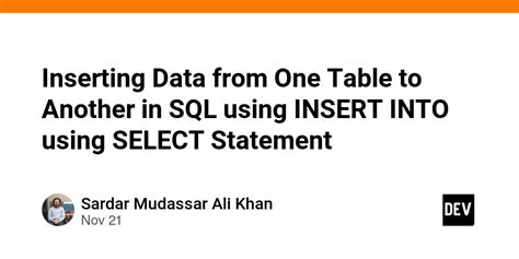 Image result for Insert into SQL From Another Table