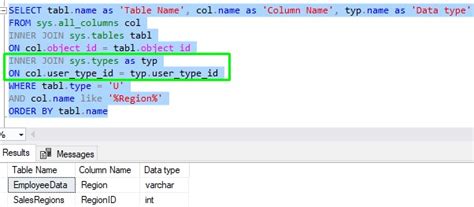 Image result for Search SQL Database for Column Name