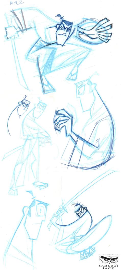 Toradh íomhá ar Samurai Jack Character Design