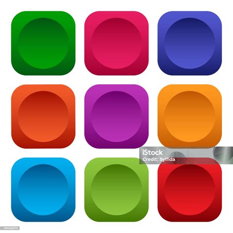 Image result for Color Button Square
