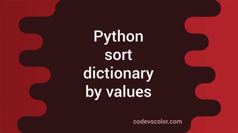 Image result for Sort Python Dictionary