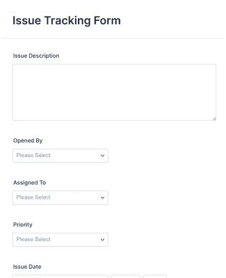 Image result for Issue Tracking Form Template