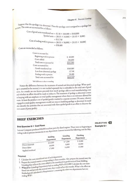 Image result for Process Costing Exercises