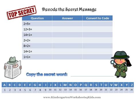 Image result for 5th Grade Math Secret Code Worksheets