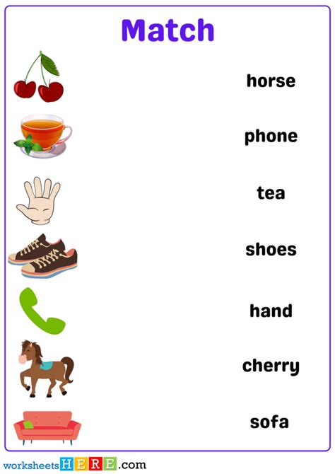 Matching Objects Worksheets に対する画像結果