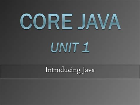 Core Java Introduction PPT に対する画像結果