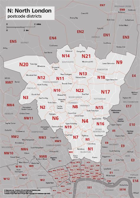 Image result for Postcode North London