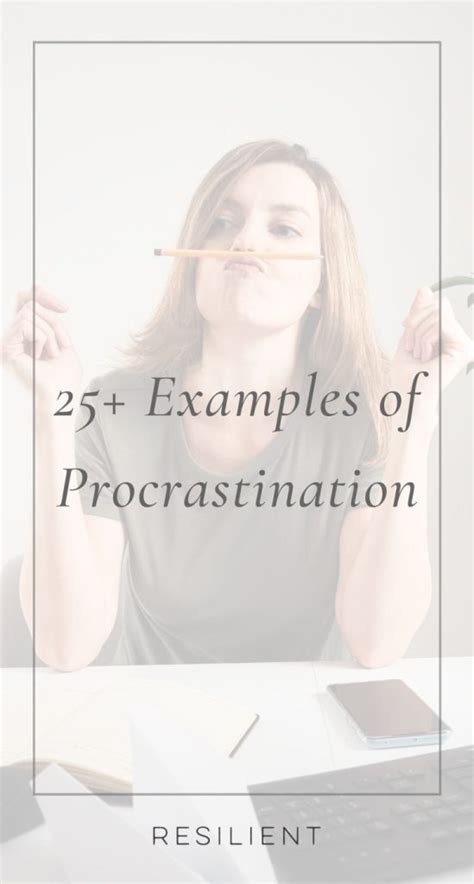 Image result for Examples of Procrastination
