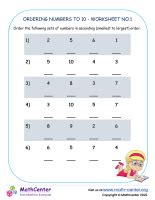 Image result for Ordering Numbers First Grade