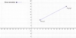 Image result for GeoGebra Demo Gradient and Midpoint Examples