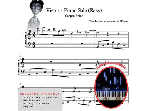 Toradh íomhá ar Corpse Bride Piano