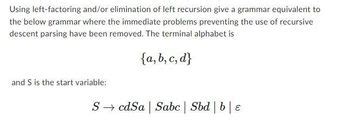 Afbeeldingsresultaten voor Left Recursion Left Factoring Difference
