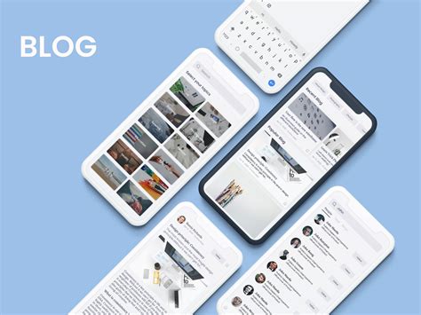 Image result for Blog UI Mobile