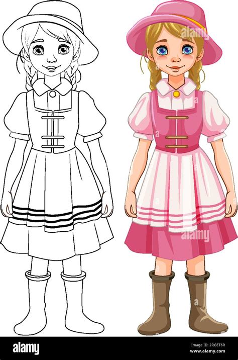 German Outfit Coloring Page ਲਈ ਪ੍ਰਤੀਬਿੰਬ ਨਤੀਜਾ