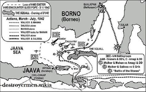 Image result for Battle of Java Sea Map