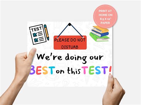 Image result for Do Not Distrurb Testing Sign