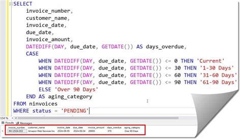 SQL Retrieve Between Dates માટે ઇમેજ પરિણામ