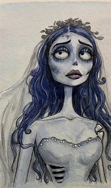 Corpse Bride Emily Butterflies Drawing に対する画像結果