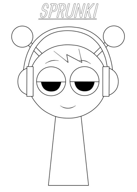 Toradh íomhá ar Sprunki Coloring Printable