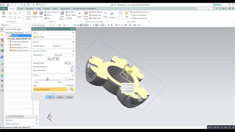 Breakout Section View in NX Modeling に対する画像結果