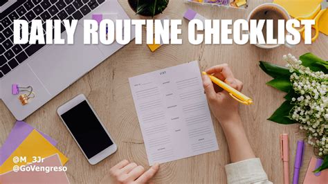 Daily Work Routine Checklist に対する画像結果