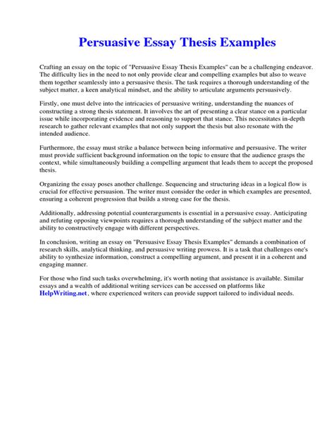 Image result for Informative Essay Thesis Examples