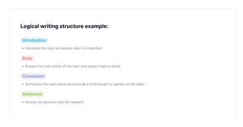 Image result for Writing Structure Examples