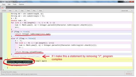 Afbeeldingsresultaten voor Missing Return Statement Java Error