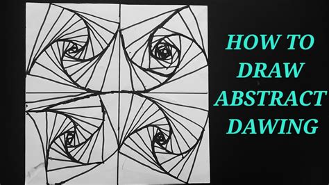 How to draw abstract doodling design drawing by easy method - YouTube