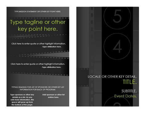 Toradh íomhá ar Event Program Design Ideas