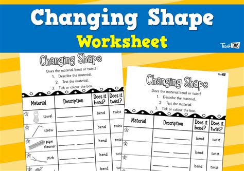 Afbeeldingsresultaten voor Changing Shape Worksheet