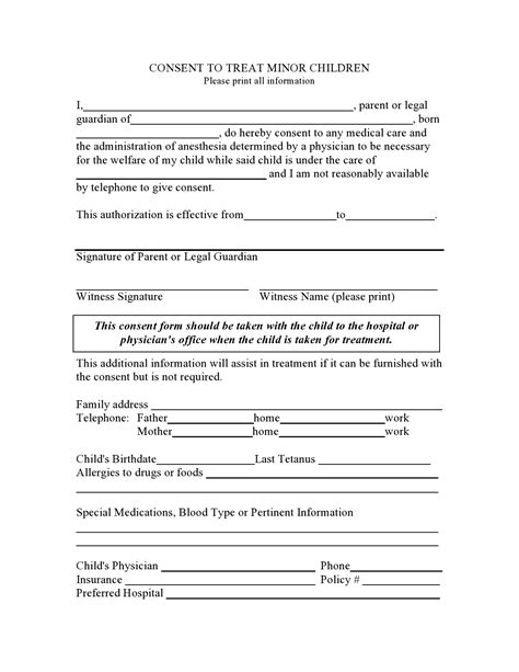 Afbeeldingsresultaten voor Consent Form Template for Medical
