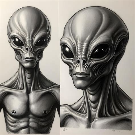 Alien Side View Drawing に対する画像結果