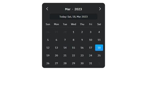 Image result for HTML Calendar Design with Code Internal CSS