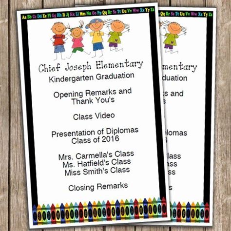 Toradh íomhá ar Preschool Graduation Ceremony Program Sample