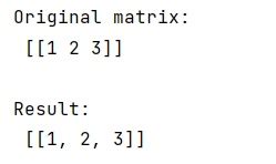 Image result for Matrix List Python