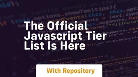 Image result for JavaScript Tier List