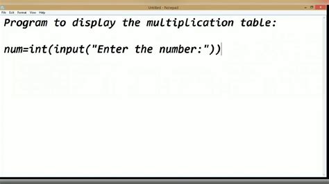 Python Multiplication Tutorial に対する画像結果