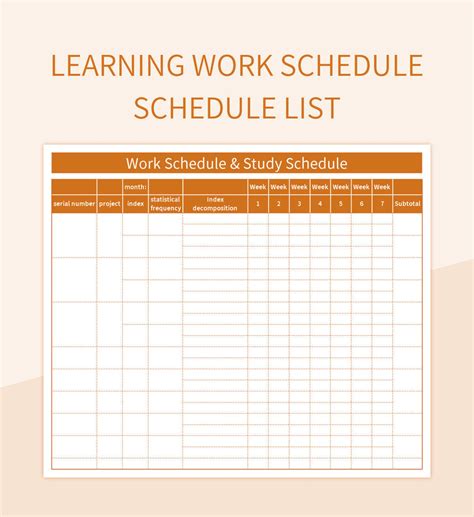 Image result for Learning Work Schedule