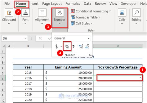 Image result for Month Over Month Percentage Change Format Excel