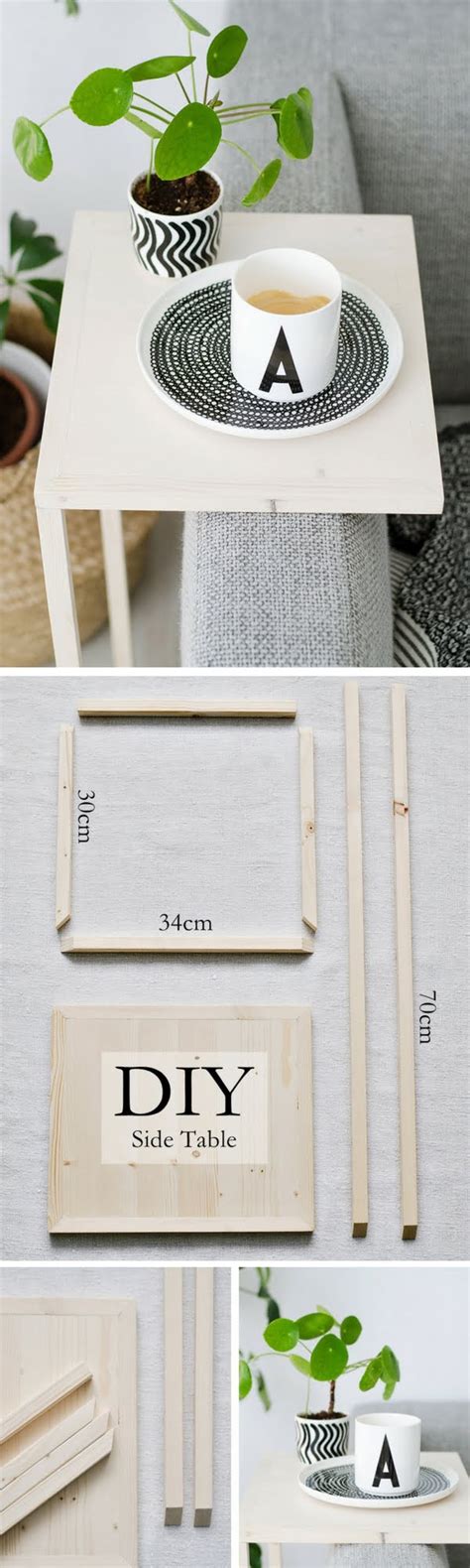 Image result for DIY Side Table for Small Spaces