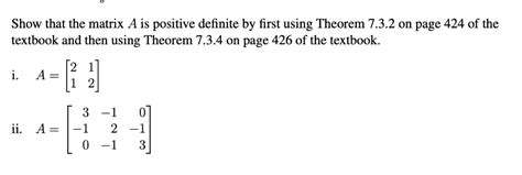 Image result for Show a Matrix Is Positive Definite