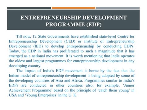 Image result for Entrepreneurial Development Program EDP Importance