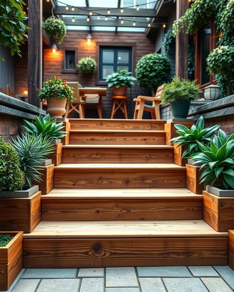 Image result for Multi-Level Steps for Patio