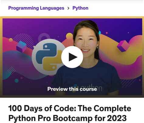 100 Days of Code the Complete Python Pro に対する画像結果