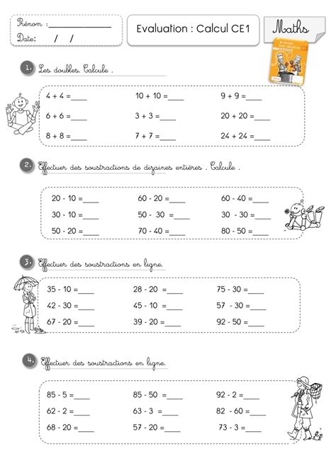 Calcul Mental CE1 に対する画像結果