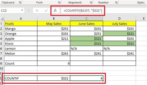Image result for Excel Count Command