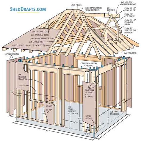 Toradh íomhá ar 10X12 Hip Roof Diagram