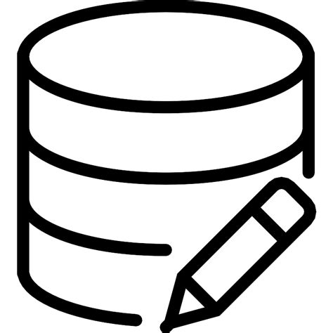 Toradh íomhá ar Vector Database Icon Outline SVG